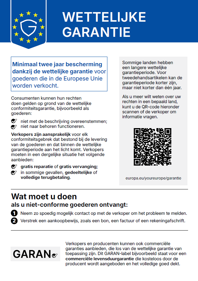 wettelijke garantie